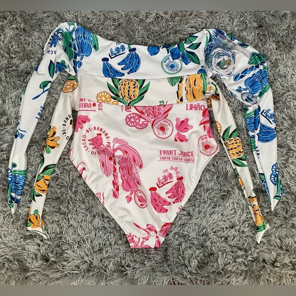 NWOT Farm Rio Strapless One-Piece Swimsuit